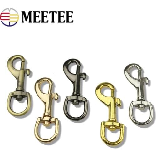 5/10pcs 13mm Metal Strap Buckles Bag Hooks Hanger Keyring Dog Collar Webbing Swivel Trigger Clasp DIY Leather Crafts
