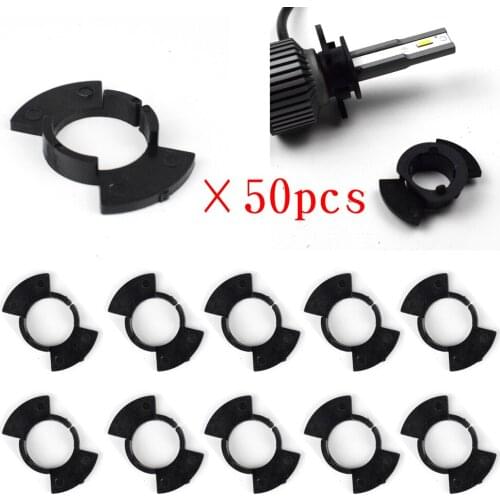 50Pcs Top H1 headlight LED adapter base clip for Honda Civic CR-V Accord Odyssey H1 LED bulb holders adaptors bulb socket D122