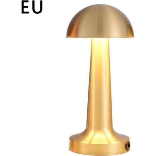 Retro Bar Table Lamp LED Touch Switch Charging Desktop Night Light Restaurant Bedside Portable Battery Dining Room Light Fixture