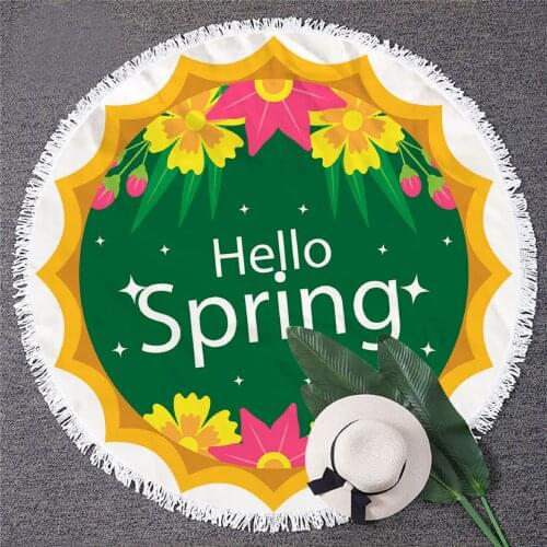 Fitness Quick-drying Absorbent Towel Microfiber Fresh Pattern Series Beach Towel Swimming Bath Towel Meditation Mat