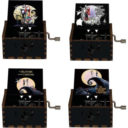 Wooden Music Box Halloween Christmas Gift Friends Husband Wife Daughter Son, this is a Halloween Music Box