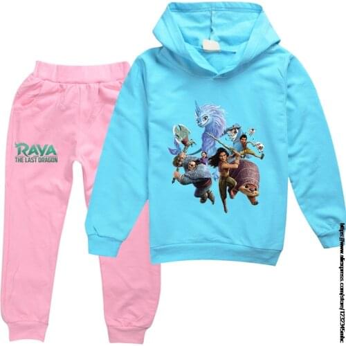 Raya and The Last Dragon Kids Hoodies For Cartoon Childrens Sweatshirt for Boys Girls Sweat Shirt Child Hoodies Clothes Pants