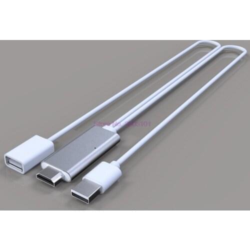 Dhl or fedex 20pcs Newest HDMI Cable HDTV Adapter AV Cable 8 Pin/Micro USB to HDMI 1080P For iPhone For Android