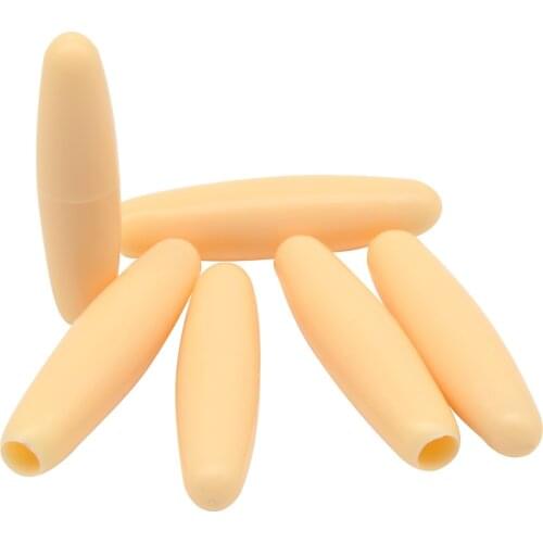 FLEOR 6pcs Plastic Whammy Bar Tremolo Arm Tips Caps Knobs 5mm Yellow for Electric Guitar