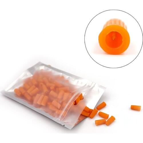 100pcs Eyelash Glue Bottle Plug Blocking Needle for Eyelash Extensions Glue Mouth Head Anti-blocking Makeup Tool