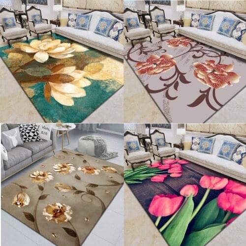 Beautiful flowers bedroom decoration large area rug for living room carpet bed room furniture white rug rug for living room rug