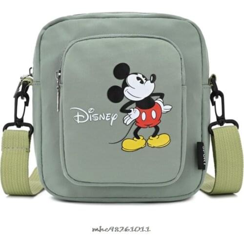 Disney Mickey Fashion Small Crossbody Bags Women 2021 Mini Canvas Shoulder Messenger Bag For Girls Circular Ladies Phone Purse