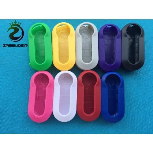 ZABEUDEIR 100 pcs/lot new key case shell blank For Fiat 500 Punto key cover case plastic replacement shell free shipping by DHL