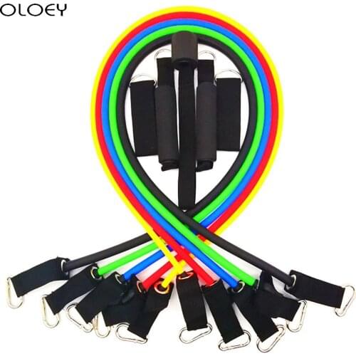 New Upgrade Home Gym Latex Resistance Bands Crossfit Training Body Exercise Yoga Tubes Pull Rope Chest Expander Pilates Fitness