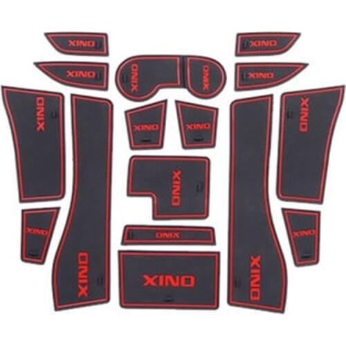 Rubber Car Interior Gear Door Storage Box Pad Anti-slip Trims for Chevrolet Cavalier Onix 2020 2021 Accessories