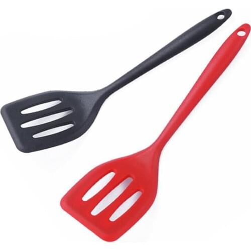 Silicone Turners Gadgets Kitchen Tools Egg Fish Frying Pan Scoop Fried Shovel Spatula Cooking Utensils Small Size