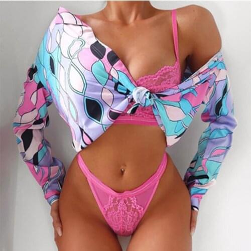 Temptation sexy lace bra and panty set female private transparent bra set erotic lingerie sexy lingerie set