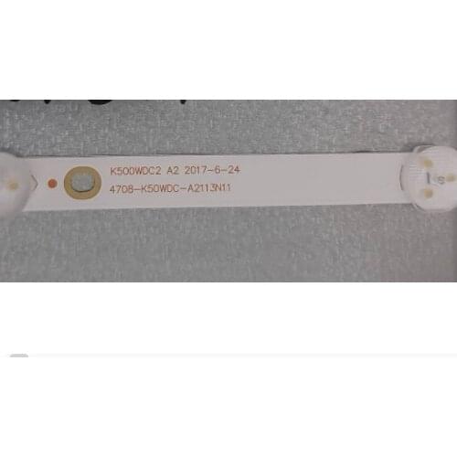 9PCS/LOT LED Backlight strip 5 lamp for 50PUT6023 K500WDC2 A2 4708-K50WDC-A2113N11 50USK1810T2