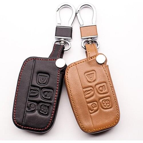 Top layer Genuine Leather protect shell For SPORT Land Rover RANGE ROVER Evoque Freelander 2 discovery DISCOVER key cover shell