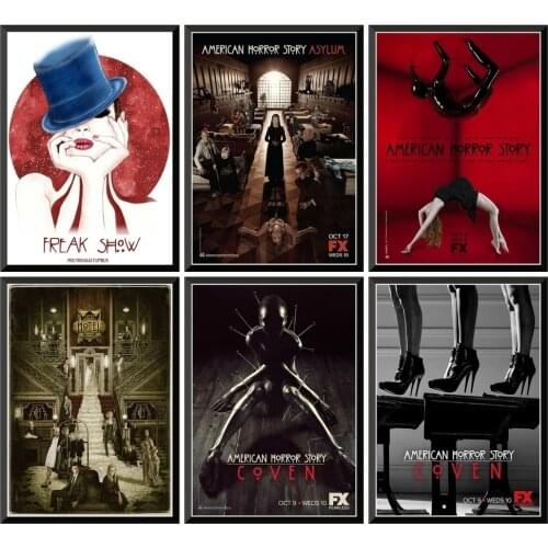 Vintage American Horror Story Movie Canvas Painting Wall Art Prints Poster Wall Pictures For Home Room Decor (No Frame)