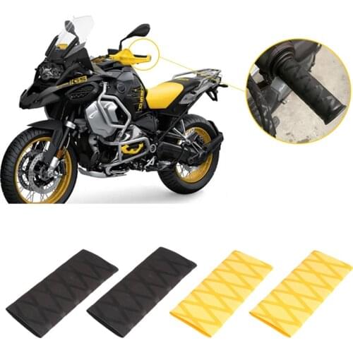 FOR BMW R1250GS R1200GS LC ADV 40th Anniversary Commemorative Yellow Universal Heat Shrink Grip Cover Non-slip Rubber Grip Glove