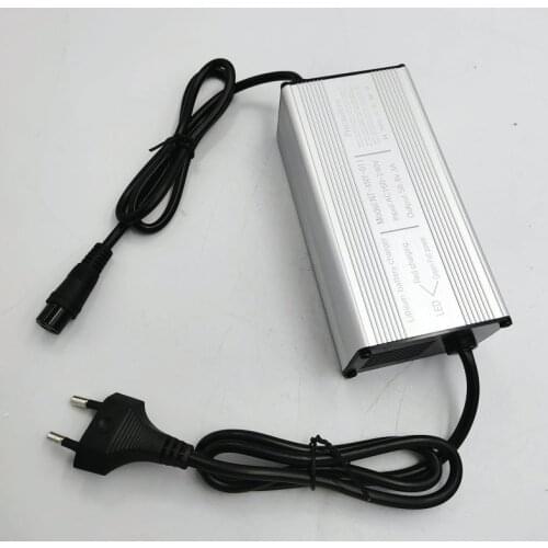 Aluminum shell battery charger 58.8v2A3A lithium battery power adapter with indicator/light for electric bike scooter tricycle