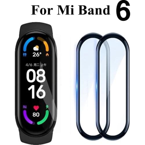 3D Screen Protector for Xiaomi mi band 6 Soft Curved Protective Glass on Xiomi Mi band6 Miband6 Cover For Xiaomi band 6 Film