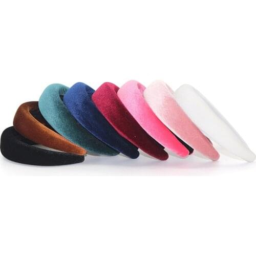 2019 Fashion Sponge Fluorescence Hair Bands For Women Solid Width Non-slip Haarband Diademas Para El Pelo Mujer haar accessoires