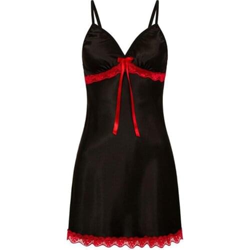 2020 Slips Lingerie Women Silk Lace Robe Sleeveless Dress Nightdress Nightgown Sleepwear Oversize XXL