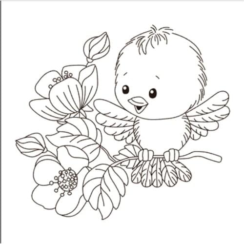 10x10 Little bird Transparent Clear Silicone Stamp Seal for DIY scrapbooking photo album Decorative clear stamp