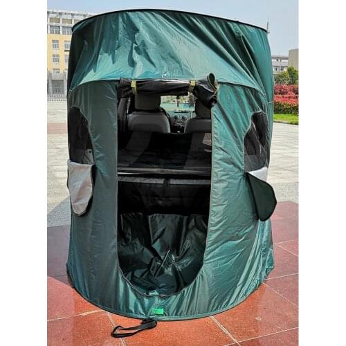 Car Cover Car Rear Roof Outdoor Equipment Camping Tent With Windows For Part Top Open Tail Door SUV Only