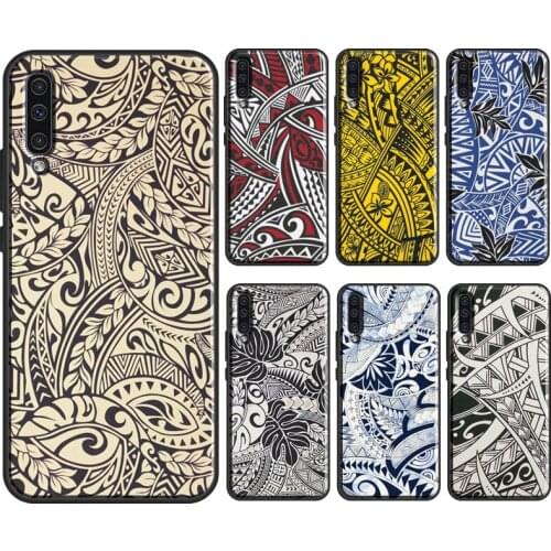 Maori Tribal Samoan Polynesian Print Soft Case For Samsung Galaxy A52 A42 A12 A20e A21S A10 A40 A50 A70 A51 A71 A31 A41 Cover