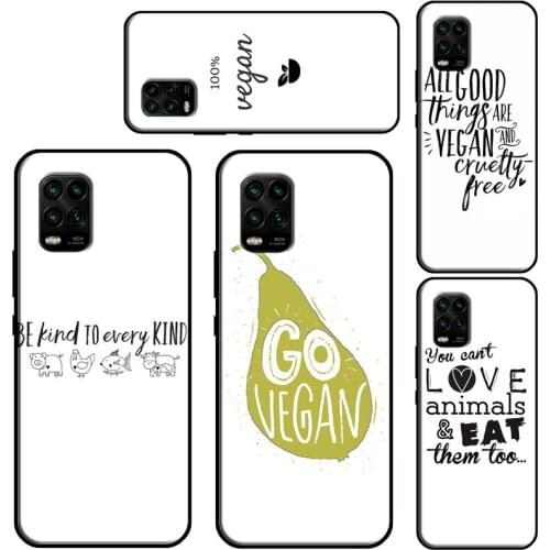 LOVE VEGGIE Vegetarian Quotes VEGAN FOOD Case For Xiaomi Mi 11 Lite Ultra 9T 10T Pro Mi Note 10 Lite POCO F3 M3 X3 Pro TPU Cover