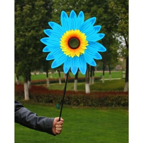 28\" Child DIY Colorful Sunflower Windmill Toy Children Outdoor Activities Toy