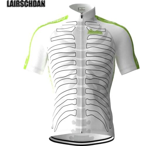 LairschDan Top White Cycling Jersey Funny Mens Bicycle Team Shirt Cycling Clothing Camiseta Ciclismo Breathable MTB Bike Jersey
