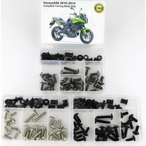 Fit For Kawasaki Versys 650 2010 2011 2012 2013 2014 Complete Full Fairing Bolts Kit Washer Fastener Screws Nuts Steel
