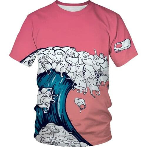 Summer fashion mens and womens T-shirt 3D starry sky printing casual T-shirt beautiful clothing Asian size S-6XLT shirt