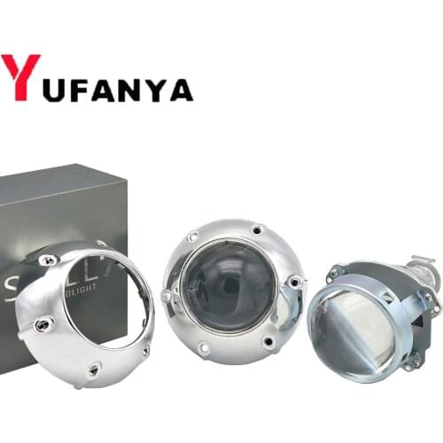 3.0 inch hid bi xenon projector lens with shrouds mask auto lamp fit H4 h7 car model use h1 bulbs hid retrofit