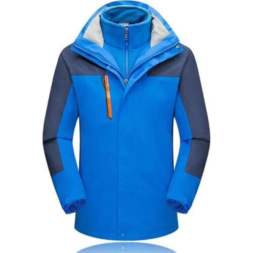 Mens two-piece waterproof and breathable mountaineering suits