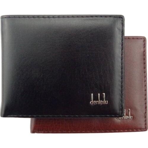 Men Business Bifold Wallet Mens PU Leather Credit ID Card Holder Case Solid Purse Pockets Bags