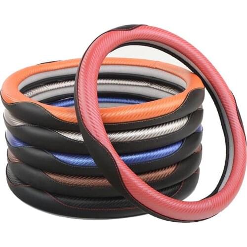 New Sporty Microfiber Leather Steering Wheel Cover,Universal fit for 15"(38cm) car interor steering wheel cover car accessories