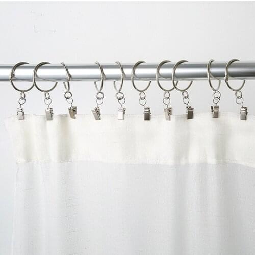 New Curtain Accessories Silver And Rod Hook Clips Clamps Drapery Clips High Quality Durable Convenient Curtain Clips 50PCS