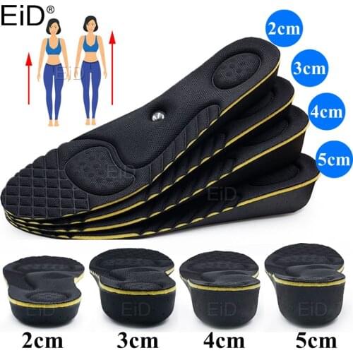 EiD Magnet massage Height increase insoles for women men 2/3/4/5 cm up invisiable arch support orthopedic insoles Heighten Lift