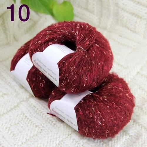 Sale 3SkeinX50gr Luxury Fluffy Soft NEW MOHAIR Shawls Hand Knit Crochet Yarn Crimson 825-10-3