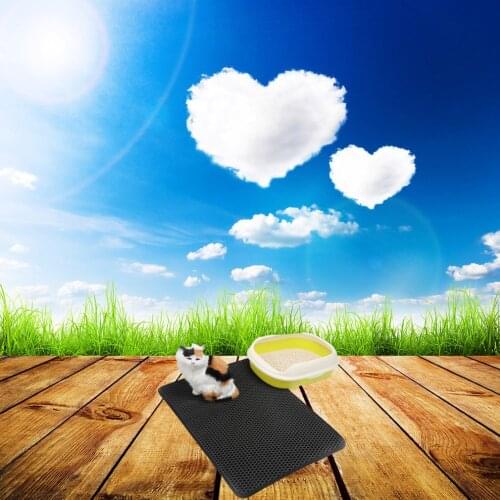 Splash Reusable Cat Cat Sand Box Waterproof Potty Pet Toilet Cat Potty Universal Pet Products Eva Double Cat Litter Mat