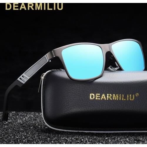 DEARMILIU Unisex Aluminum Polarized Lens Sunglasses Men Mirror Driving Sun Glasses Square Eyewear Accessories shades 6560