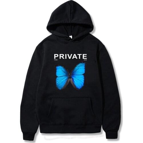 Butterfly Print Men Hip Hop Sweatshirt Color Streetwear Harajuku Pullover Hoodie Cotton Fleece Autumn Oversized Hoodies свитшот