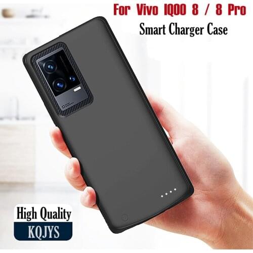 6800mAh Power Bank charging cover Case for Vivo IQOO 8 Battery Case Portable Battery Charger Case Back Cover for Vivo IQOO 8 Pro