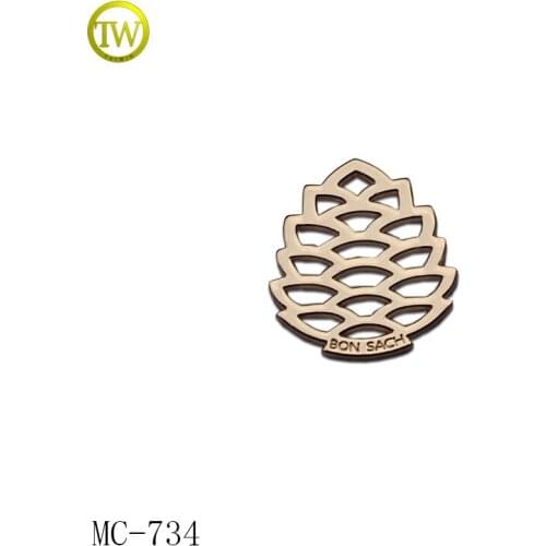 High quality Garment tag metal label Metal Name Tags for clothing