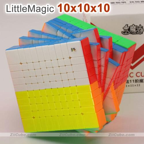 YuXin Little Magic 10x10x10 Puzzle Logic Cubes 10x10 Stickerless High Level Twist Wisdom Cubo Professional Educational Toy 10*10