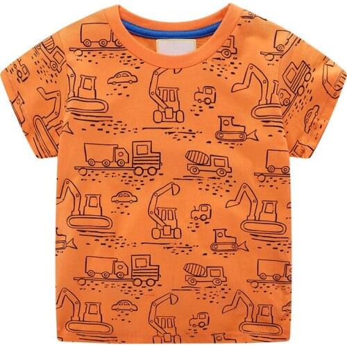 ZWF717 Baby Boys Girls Shorts T Shirt For Cartoon High Quality Pattern Children Kids Tops Tees Clothing Meninos Roupa