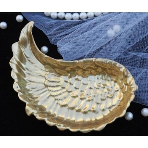 1 Pair DIY Wing Tray Silicone Jewelry Resin Mold Wings Shape Dishes Plate Mold F3MD
