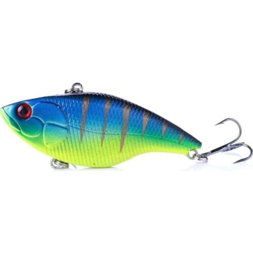 1pcs 7.5cm 18g 6#hooks game VIB hard fishing lures wobble bass pike peche fishing baits isca de pesca fishing tackles