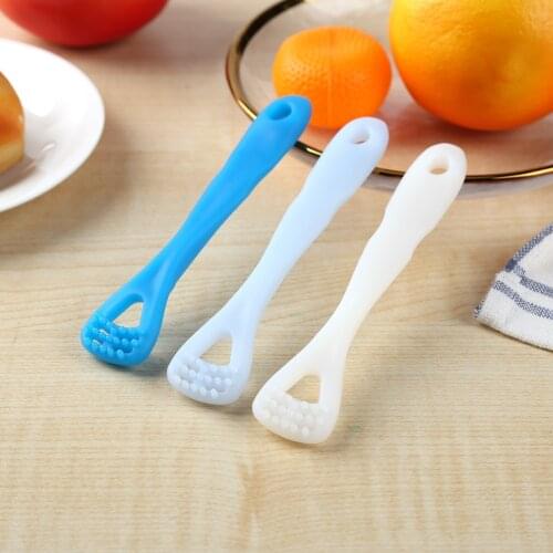 1PC Tongue Cleaner Scraper Cleaning Tongue Brush Dental Brush Oral Care Toothbrush Tongue Cleaning Tool
