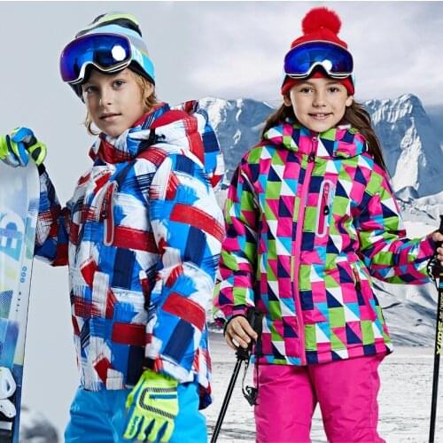 2021 Thick Warm Teenager Boy Winter Jacket Hooded Sport Girl Snow Coat Outdoor Children Snowsuit Padded Kids Parkas Clothes